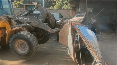 رفع 350 حالة إشغال وتعديات للمحال والمنشآت التجارية بإمبابة في الجيزة |صور