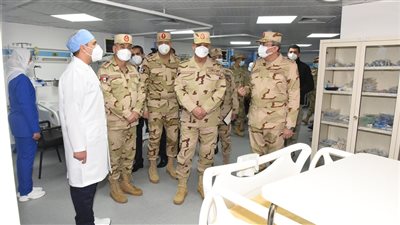 وزير الدفاع يشهد افتتاح أعمال تطوير مستشفى طنطا العسكري