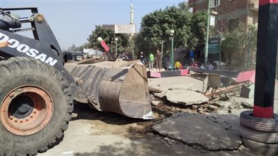 تنفيذ 67 قرار إزالة لتعديات في حملة مكبرة على طريق مصر أسيوط الزراعي |صور