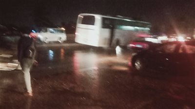 هطول أمطار متوسطة على محافظة الإسكندرية ليلا