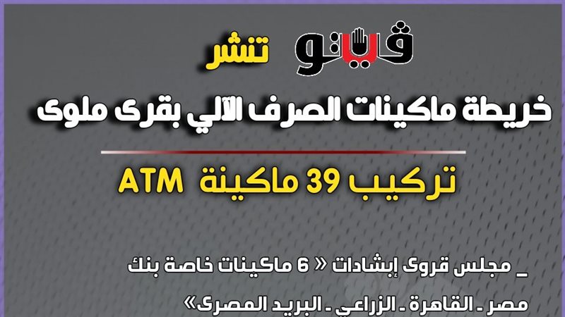 خريطة ماكينات الصرف