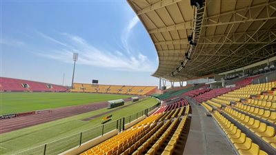  إستاد رومدي أدجيا يستضيف مباراة المصري والقطن الكاميروني |صور