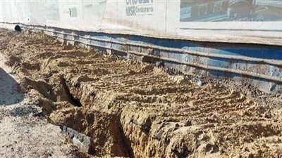انفجار خط طرد صرف صحي وهبوط أرضي بالشرقية|صور