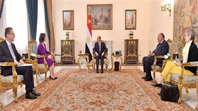 وزيرة خارجية ألمانيا تؤكد تقدير بلادها للدور الأخلاقي والإنساني الذي تقوم به مصر من خلال استضافة ملايين اللاجئين وإدماجهم في المجتمع وتوفير كافة الحقوق الأساسية لهم