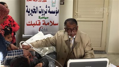 الكشف على 156 حالة ضمن قافلة سلامة قلبك ببسيون|صور