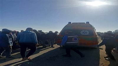 إصابة 10 أشخاص في حادث انقلاب سيارة ميكروباص بالغربية 