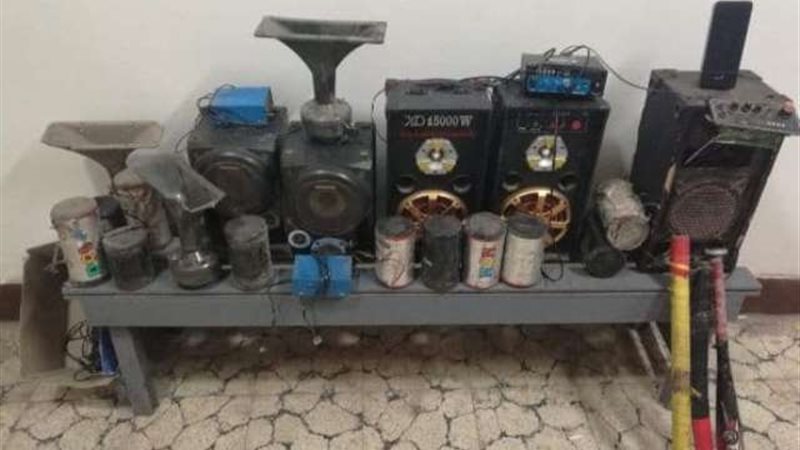 جانب من المضبوطات