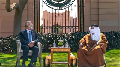 رئيس مجلس النواب يلتقي ولي عهد البحرين