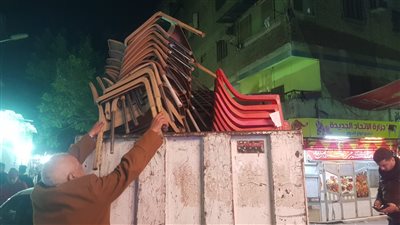 حملة لإزالة الإشغالات في حي بولاق الدكرور | صور