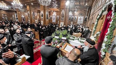 جنازة الشماس أنطونيوس نجل الكاهن القمص بيشوي فخري في بورسعيدl صور