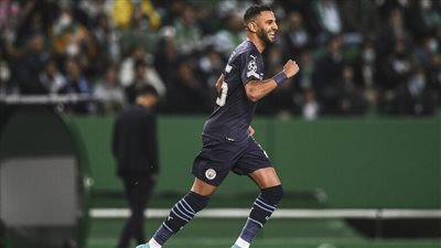 بعد هدفه في سبورتنج لشبونة.. محرز يعادل رقم جوتا ويطارد محمد صلاح بأبطال أوروبا