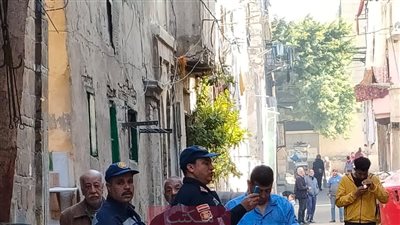 انهيار أجزاء من عقار غربي الإسكندرية 