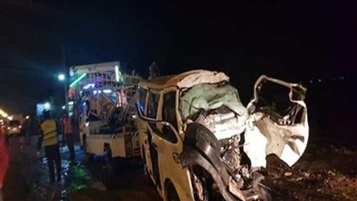 ارتفاع إصابات تصادم سيارتي الدائري الإقليمي لـ 12 شخصًا