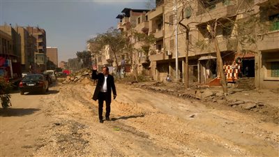 تطوير شوارع شمال الجيزة وإزالة التعديات تمهيدا لرصفها| صور