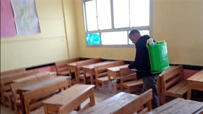 استمرار تجهيز المدارس استعدادا لبدء الفصل الدراسي الثاني في البحيرة