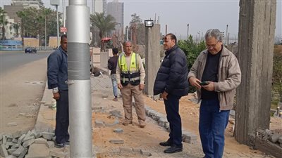 رئيس حي جنوب الجيزة يتفقد تطوير شارع البحر الأعظم والميادين |صور