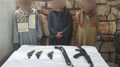 حملة أمنية بأسيوط لضبط حائزي الأسلحة والهاربين من الأحكام القضائية|صور 