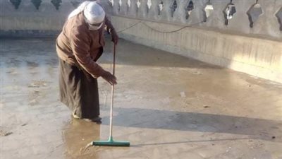 أوقاف القليوبية تعلن حالة الطوارئ لحماية المساجد من مياه الأمطار | صور