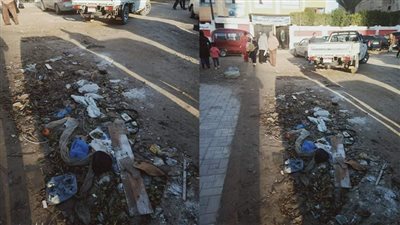 قمامة وصرف بمحيط مدارس مجمع الناصرية بالإسكندرية ببداية الفصل الدراسي الثاني | صور 