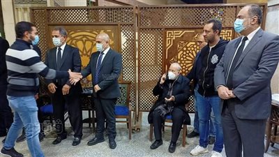 أحمد مرتضى وأحمد جلال وأبو رجيلة في عزاء أحمد مصطفى| فيديو 