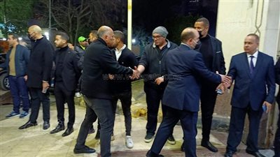 أمير مرتضى وكمال درويش وعمر النور في عزاء الكابتن أحمد مصطفى | فيديو