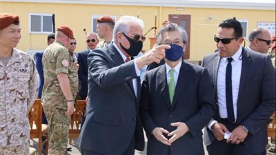 محافظ جنوب سيناء يشارك في احتفالية افتتاح المهبط الخاص بالقوة متعددة الجنسيات