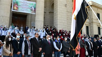 رئيس جامعة القاهرة يفتتح المهرجان الكشفي والإرشادي للجوالة