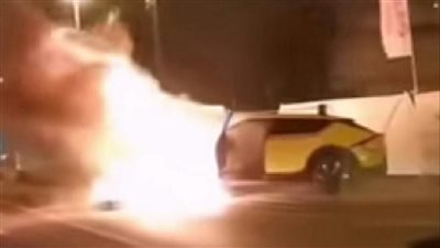 تفاصيل حريق سيارة كيا EV6 الكهربائية | فيديو