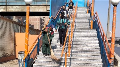 حملة مكبرة لتنظيف الشوارع في الجيزة | صور 