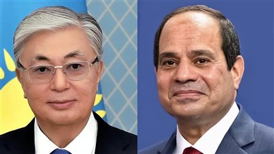 بسام راضي: السيسي يتلقى اتصالًا هاتفيًا من رئيس كازاخستان.. يتبادلان الرؤى حيال الملفات الإقليمية وزيادة فرص الاستثمار وتعظيم حجم التبادل التجاري والتعاون في قطاعات الصحة والزراعة والسياحة والثقافة