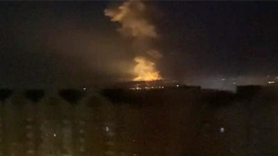 شاهد.. انفجارات قوية تهز وسط العاصمة الأوكرانية كييف | فيديو