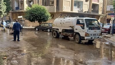 إصلاح ماسورة مياه في الدقي بالجيزة | صور