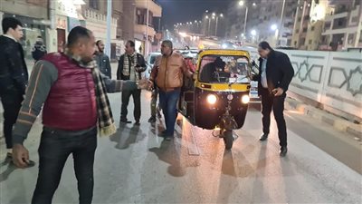 منع سير مركبات التوك توك في حملات مكبرة بـ ترسا | صور 