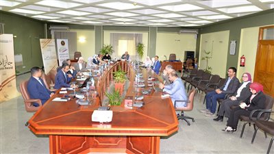 ممثلو جائزة مصر للتميز الحكومي والأعلى للجامعات في زيارة لجامعة المنصورة