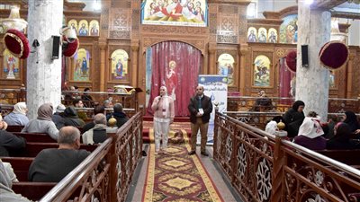 ندوة لتوعية رواد كنيسة العذراء مريم بمشروعات حياة كريمة بسوهاج