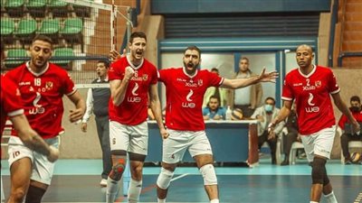 فوز الأهلي على الاتحاد السكندري في دوري الكرة الطائرة
