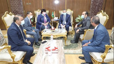  محافظ المنوفية يستقبل وزيرة الثقافة 