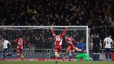 ميدلزبره يحقق المفاجأة ويقصي توتنهام من كأس إنجلترا.. ومحرز يصعد بالسيتي لربع النهائي