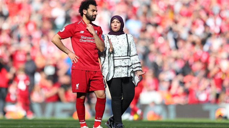 محمد صلاح وزوجته