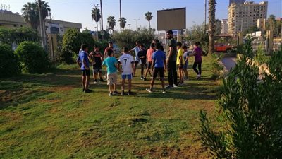 فعاليات مشروع الحدائق والمتنزهات الرياضية بالحديقة العامة بمدينة المنصورة