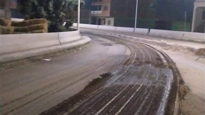 الانتهاء من صيانة كوبري نكلا ورصف الشارع القديم في الجيزة|صور