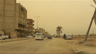 عاصفة ترابية تضرب شمال سيناء | فيديو وصور 