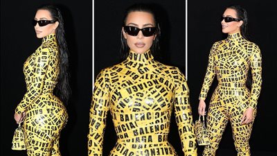 كيم كارداشيان تكشف كواليس ارتداءها شريط لاصق: مزقت ملابسي لنزعه عن جسدي