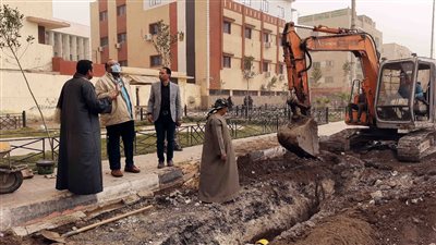 6.2 مليون جنيه لإحلال وتجديد خطوط المياه بطريق سوهاج - أخميم