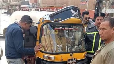 مصادرة 34 توك توك مخالفا بمدينة الزقازيق 