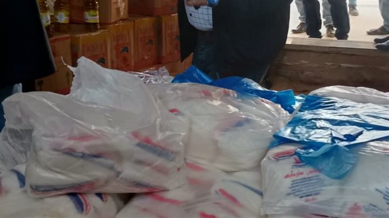 ضبط 569 طن سلع تموينية