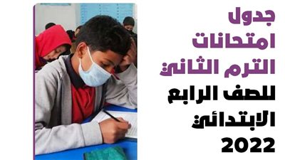 جدول امتحانات الترم الثاني للصف الرابع الابتدائي 2022|انفوجراف
