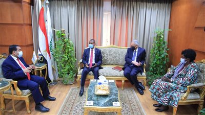 رئيس التنظيم والإدارة يستقبل وزير الخدمة العامة بدولة جنوب السودان