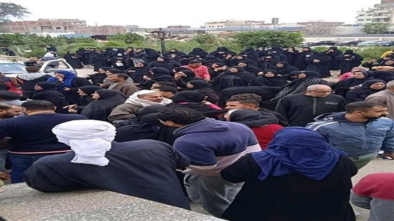 تجمع اهالي ضحية حادث