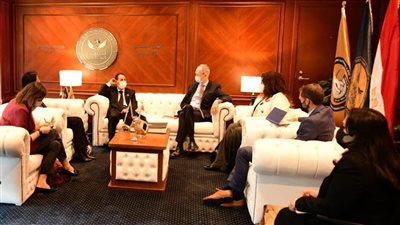 رئيس الرقابة المالية يستقبل منسق الأمم المتحدة ورئيس وكالة 